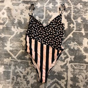 Polk a dot & stripe one piece